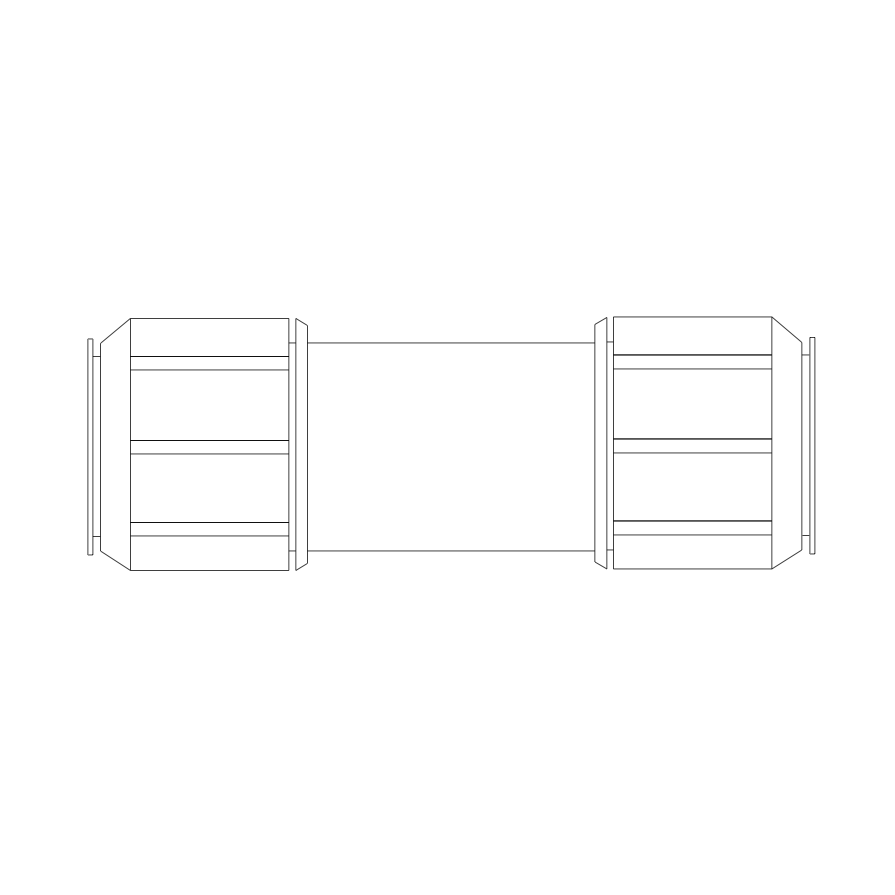 FSVG 10 Steckverbinder, gerade 10mm