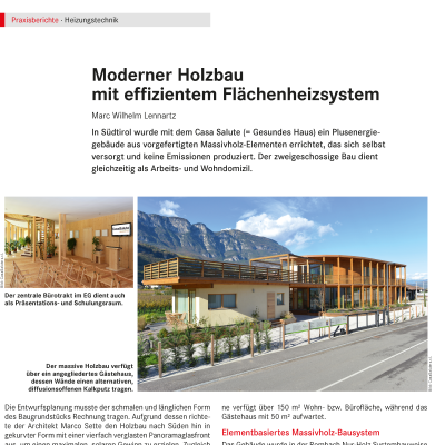 MGT Artikelvorschau effizientes Flächenheizsystem mit Kapillarrohrtechnik 